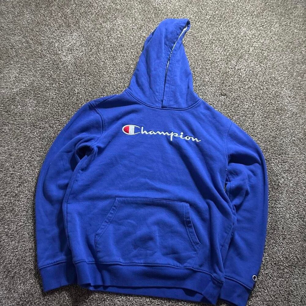 Champion Men's Blue Hoodie